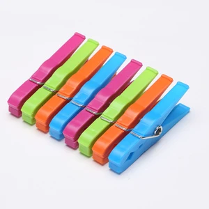 Colorful Custom Eco-Friendly Durable Plastic Clothes Pegs & Clips with Rust-resistant Steel Spring for Kitchen Use