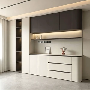 Modern Home Furniture Living Room Modular Storage Cabinet Wooden Sideboard Fireproof Eco-Friendly