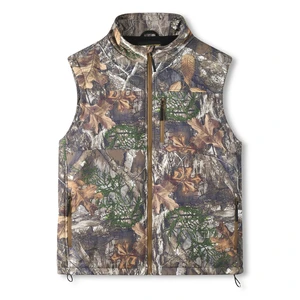 Camouflage Hunter Hunting Vests Custom Wild Boar Duck Turkey Upland Bird Mens Quilted Soft Shell Waterproof Fleece Winter Print