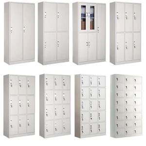 6 Doors Locker Steel Storage Lockers Armario Armadietto Gym Metal Loker Cabinet