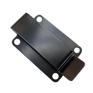JH-Mech Factory Custom Belt Clip Metal Universal Black Flat Base Anodized Stainless Steel Holster Belt Clips