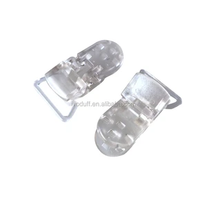 Wholesale Transparent Plastic Suspender Clip with High Quality 25mm