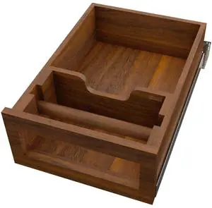 Contemporary Wooden Drawer Divider Organizer for Kitchen Cabinet Interior Storage and Organization