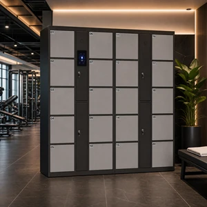 Thickened Metal Smart Locker System Self Service Intelligent Storage Locker with Touch Screen Ideal for Gym Members to Store