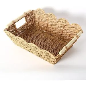Scallop woven basket made eco-friendly seagrass, storage cabinets and baskets made from natural, creating a warm and safe space.