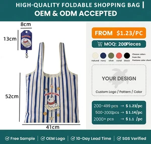 Bulong Cartoon Cute Multi-functional Portable Storage Bag Large Capacity Shopping Fabric Toiletries Fit Bag Supermarket