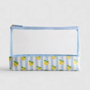 Wholesale Clear Toiletry Pouch Custom Transparent PVC Travel Cosmetic Zipper Pouch Airport Approved Makeup Storage Bag
