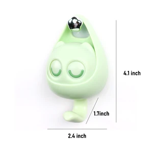 Wall Decoration Cartoon Creative Blink Cat Seamless Hook Bedroom Door Hangers Key Umbrella Towel Cap Coat Rack