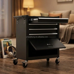 Rolling Drawer Tool Chest Mobile Wheels Large Capacity OEM Custom Barber Shop Garage Tool Organizer
