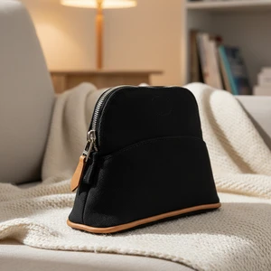 Cross-border Py Towel Cosmetic Bag Custom New Large-Capacity Storage Portable Zipper Soft Handle Korea Style Multifunctional
