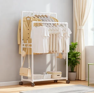 Modern Standing Coat Rack with Multiple Hooks and Sturdy Metal Frame for Entryway Living Room Coat Rack