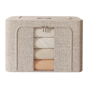 Large Foldable Closet Storage Canvas Underbed Multipurpose Fabric Bed Sheet Organizer Clothes Storage Bags for Bedding