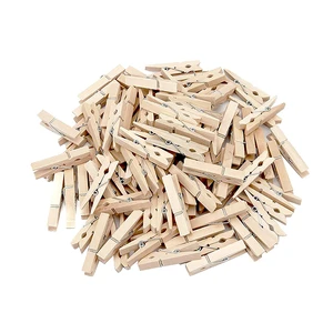 Clothes Pegs Clips Colours Clothing Wooden Mini Hanging Miniature Photo Natural Custom Eco-friendly Wooden Pin Wooden Pic WC-001