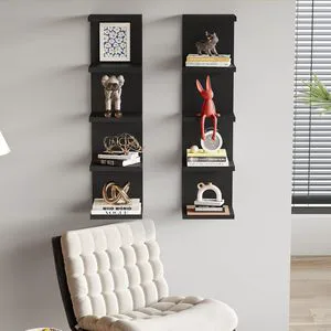 Multi-layer Wall Shelf Storage Rack for Home Living Room Bedroom-Modern Design Wall Hanging Decoration