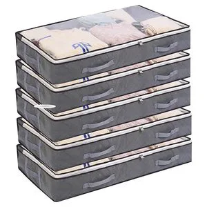 Household Under Bed & Wardrobe Multi-functional Space-saving Fabric Storage Box Folding Quilt Clothing Organizer Container