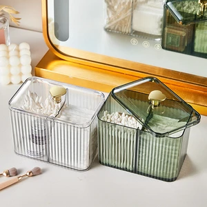 Rectangle Desktop Eco-Friendly Injection Molded Plastic PET Modern Multi-functional Durable Makeup Sundry Storage Box Office