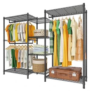 Heavy Duty 250kg Load-Bearing Metal Household Clothing Storage Rack Multi-Hanger Coat Organizers for Clothes Storage