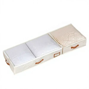 Large-capacity Fabric Under-bed Storage Box for Home Use Travel Organizer Clothing Quilt Storage Bag Modern Minimalist Design