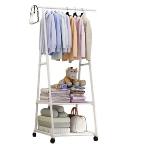 Hot Three-Layer Detachable Carbon Steel Coat Rack Clothing Organizer Minimalist Modern Bedside Hanging Storage for Bedroom
