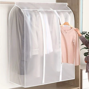 3D Zipper Clothes Dust Cover Clothes Storage Waterproof Dustproof for Garment Suit Protector Organizer Wardrobe Storage Bag