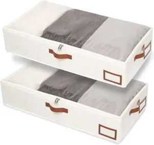 Under Bed Storage Containers Washable Wardrobe Clothes Organizer Bedroom for Folded Clothes