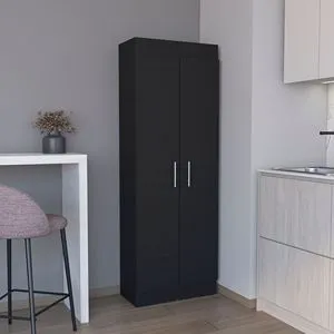 Five-Shelf Teller Pantry Cabinet for Kitchen Organization