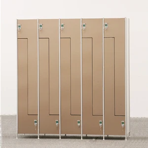 High Quality Storage Locker Wood Grain HPL Locker with RFID Lock 2026