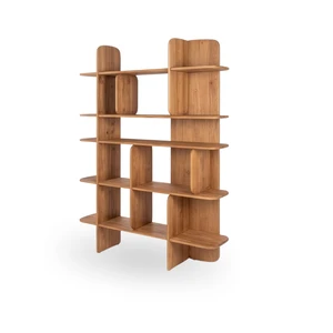 Modern Solid Wood Adjustable Wall Shelf Display Rack Storage Organizer for Bedroom Apartment Villa Living Room Entry Hall Home