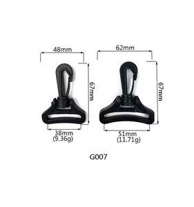 50mm Plastic S-Shaped Swivel Hook Clasp Strap Buckle Special Luggage Webbing Bag Backpack Camping Accessories
