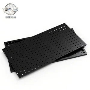 Gaming Room Perforated Accent Wall Wall-Mounted/Desk Steel Pegboard for Living Room Garage Wardrobe Bag Use