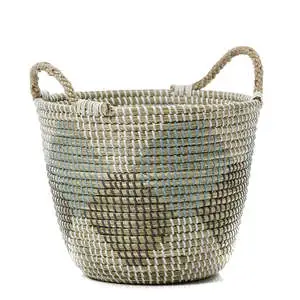 Top Trend Woven Basket for Home Storage & Organization Laundry Hamper with PP & Wicker Cloth Accessories Basket Bag