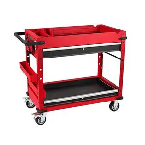 Customized Large Red Car Mobile Garage Storage Tool Cabinet with Equipment for Mechanic