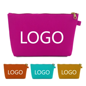 MOQ 100PCS Wholesale Knitted Toiletry Bag YKK Zipper Custom Color Size Portable Wash Bag for Women