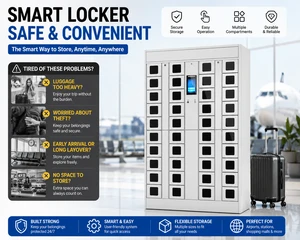 2026 Smart Phone Charging Locker with HD Screen, Secure Self-Service Station for Airport & Mall, Fast Charging