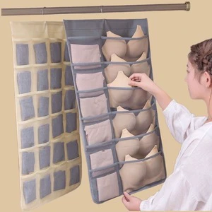 Double-Sided Hanging Storage Bag 100% Cotton Dustproof Vacuum Compressed Clothing Organizer for Wardrobe/Closet Portable