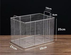 High Quality Woven Stainless Steel Storage Basket Long Service Life Anti-Rust Organizer Indoor Kitchen Basket