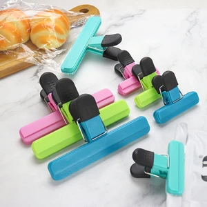 Durable Large Size and Small Size Bag Clips Plastic Heavy Seal Grip Food Bag Sealing Clip