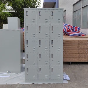 Office Furniture Bedroom Wardrobe Designs Metal Safe Locker 15 Door Iron Staff Locker