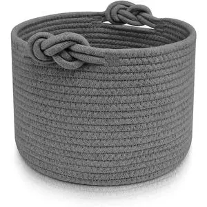 Nordic Modern Style Simple Cotton Rope Storage Basket Children's Toy & Home Woven Storage Bucket