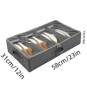 Large Capacity Under Bed Storage Blanket Bag Containers With Reinforced Handle for Clothes Sheets Towels Bedroom Closet