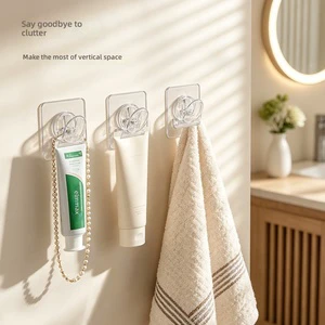 Transparent Plastic Fridge Sticky Note Memo Clip Creative Kitchen Storage Office Document and Receipt Holder Hook Clip