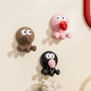 Creative Suction Cup Hook Wall Hanging Adhesive Hook Paper Washcloth Storage Hanger Rear Hook