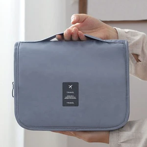 Waterproof Women Oxford Hanging Toiletry Bag Travel Organizer Toiletry Bag for Men Portable Folding Hanging Toiletry Storage Bag