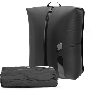 Vacuum Compression Storage Bag Flat Bottom with Window Travel Backpack Space-Saving Foldable Luggage Packing Clothing Storage