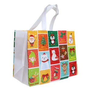 Customized Eco Friendly Reusable Non Woven Christmas Gift Bag Foldable and Stylish for Festivals Storage Packaging Promotions
