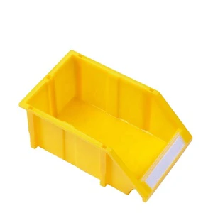 LEADLOONG X3 Yellow Plastic Parts Bin 350*200*150MM Combination Workshop Box 13.78*7.87*5.91 Inch Garage Storage Organiser