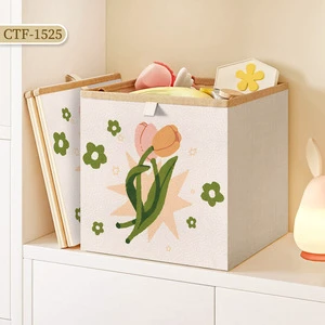 New Stock Arrival With Lowest Price Fabric Storage Closet Organizer Box Foldable Storage Bins