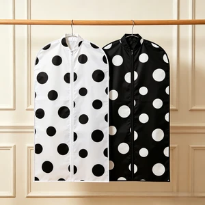 Factory Custom Thickened Enlarged Non-Woven Fashionable Garment Bag with Zippers Moisture-proof Dust Cover for Clothes Storage