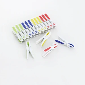Multicolor Multifunctional Windproof Plastic Clothespins Flexible Household Drying Bag Packaging Living Room Kitchen