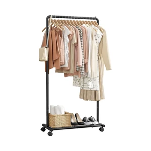 Wholesale Bedroom Storage Clothes Rack Floor Standing Clothes Coat Hanger Storage Rack